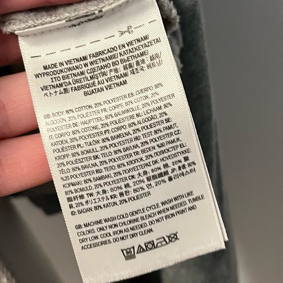 Vans • Sage Green Grey Tie Dyed Cropped Sweatshirt - Picture 3 of 5